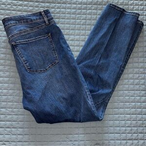 TALBOTS Jeans Womens Size 12 Slim Ankle Flawless Mid Rise Medium Wash Denim